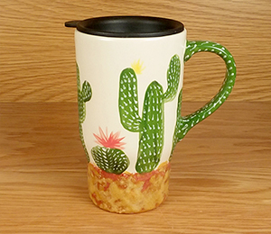 Renton Color Me Mine Cactus Travel Mug