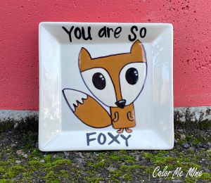Renton Color Me Mine Fox Plate