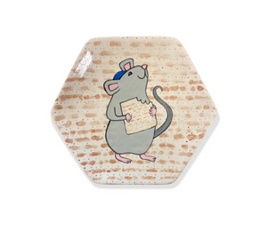 Renton Color Me Mine Matzah Mouse Plate