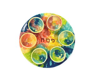 Renton Color Me Mine Watercolor Seder Plate