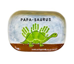 Renton Color Me Mine Papasaurus Plate