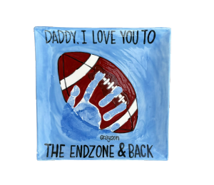 Renton Color Me Mine Handprint Football
