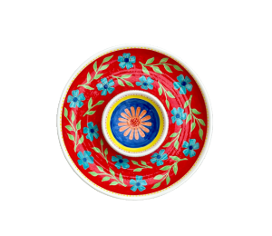 Renton Color Me Mine Floral Chip N Dip Bowl