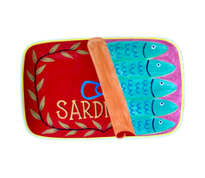 Renton Color Me Mine Sardines Dinner Plate