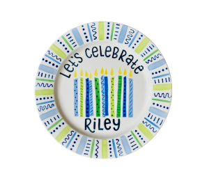 Renton Color Me Mine Let's Celebrate Plate